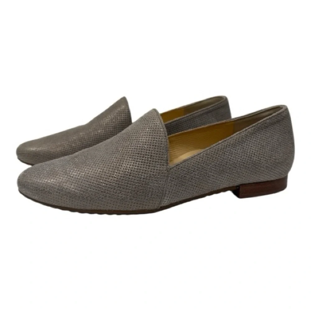 Paul Green Anita Metallic Flats Almond Toe Leather UK Size 4 US 6.5